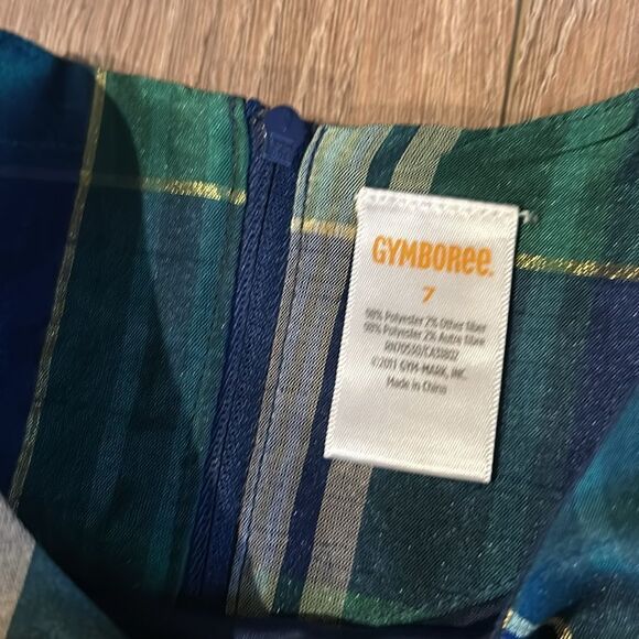 NWOT GIRLS TARTAN PLAID HOLIDAY DRESS SIZE 7 GYMBOREE - Picture 5 of 5